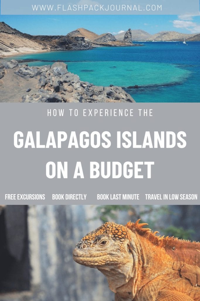 Pinterest pin Galapagos Islands on a budget